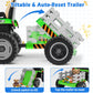 ARBELI 24V Ride On Tractor - Green, 2x65W Motors, EVA Tires, Remote Control, Bluetooth, Model BBH-030