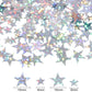 HESTYA 60g Star Confetti Glitter Star Table Confetti Metallic Foil Stars for Party Wedding Festival Decorations (Glitter Silver,