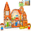 Magnetic Tiles-Doll House With Magnets For Kids Playhouse Tiles Edition Double Sided, Kids Toys Magnetic Blocks For Boys Girls Age 3-4 4-5 6-8, Stem Sensory Toys For Classroom Must Haves Building Toys