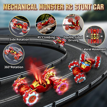 Lozadia Gesture Sensing RC Stunt Car with Spray, 4WD Remote Control Car Toys for 6-12 yr Boys Girls, 2.4Ghz Drift Hand Controlle