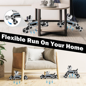 BLF FUN Remote Control Robot Boys Toys 6-8, 8WD Gesture Sensing Stunt Rc Robot Dog for Kid Boys 8-12, RC Car Robot Toys for Boys