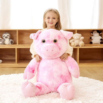 Earthsound Giant Pig Stuffed Animal - Large Plush Toy Big Soft Toys - Huge Life Size Jumbo Cute Oversized Fat Piggy Animals - Gi