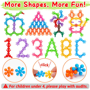 Kids Building Stem Toys For 3 4 5 6+ Year Old Boy Girl Birthday Gift, 300Pcs Educational Interlocking Discs Building Blocks For Kids Ages 3-5 4-8 5-7 Preschool Classroom Manipulatives Creative Games