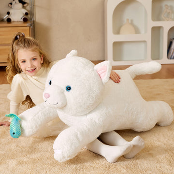 Earthsound Giant Persian Cat Stuffed Animal Plush Toy,30'' Large Jumbo Cute Soft Toys,Big Size Huge Fluffy Plushy Oversized Fat
