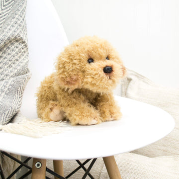 Nat And Jules Laying Large Labradoodle Dog Children'S Plush Stuffed Animal Toy