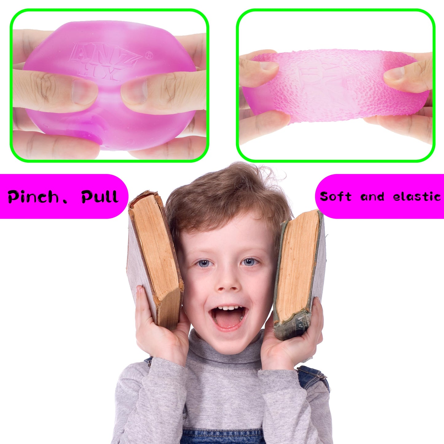 Fudge Candy- Soft Sensory Fidget Toy - (Set Of 2) - Slow Rising Stress Balls Stretchy Fidget Fudge Cube For Anxiety Stress Relie