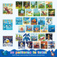 Homicozy 3Pcs Sticker Paint Books For Kids Ages 4-10,Dinosaur Astronaut Ocean Animals Designs Paint By Stickers,Sticker By Numbers,Party Birthday Gifts For Boys 4-10,Create 30 Pictures At A Time