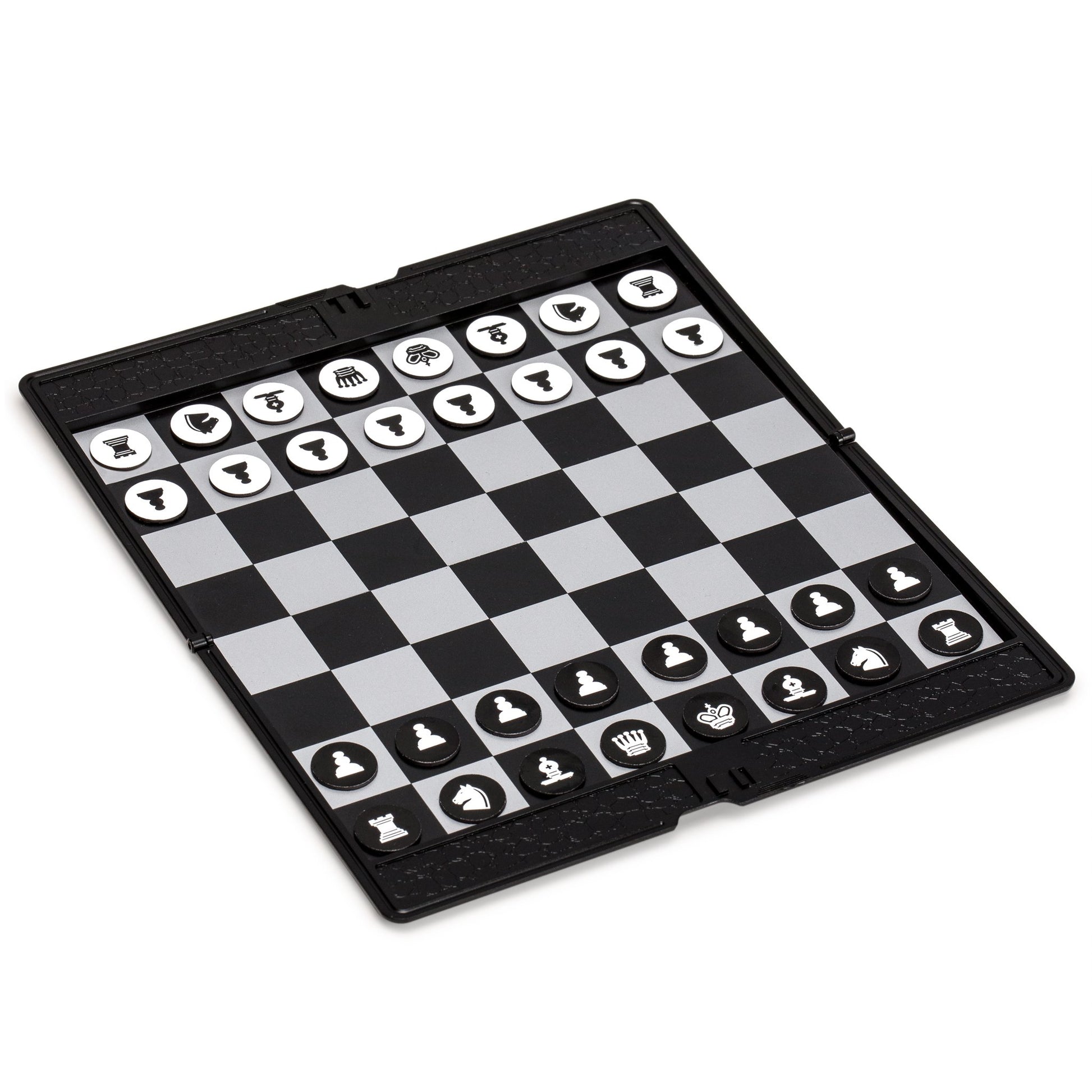 Yellow Mountain Imports Magnetic Travel Foldable Chess Wallet Set (7.9-Inch) - Portable & Perfectly Travel-Size
