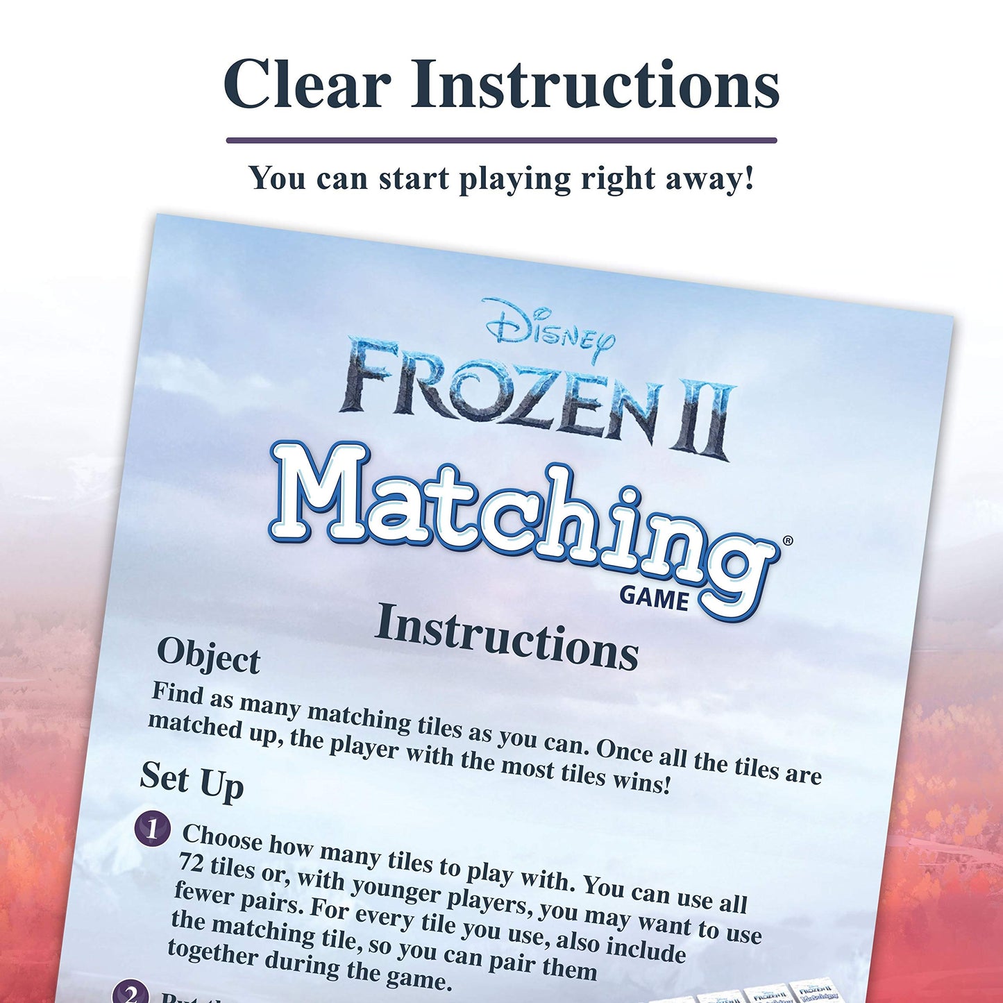 Wonder Forge Frozen 2 Matching Game | Rapid Fun Memory Game For Kids | Ideal For Ages 3-5 | Features Favorite Characters Like An