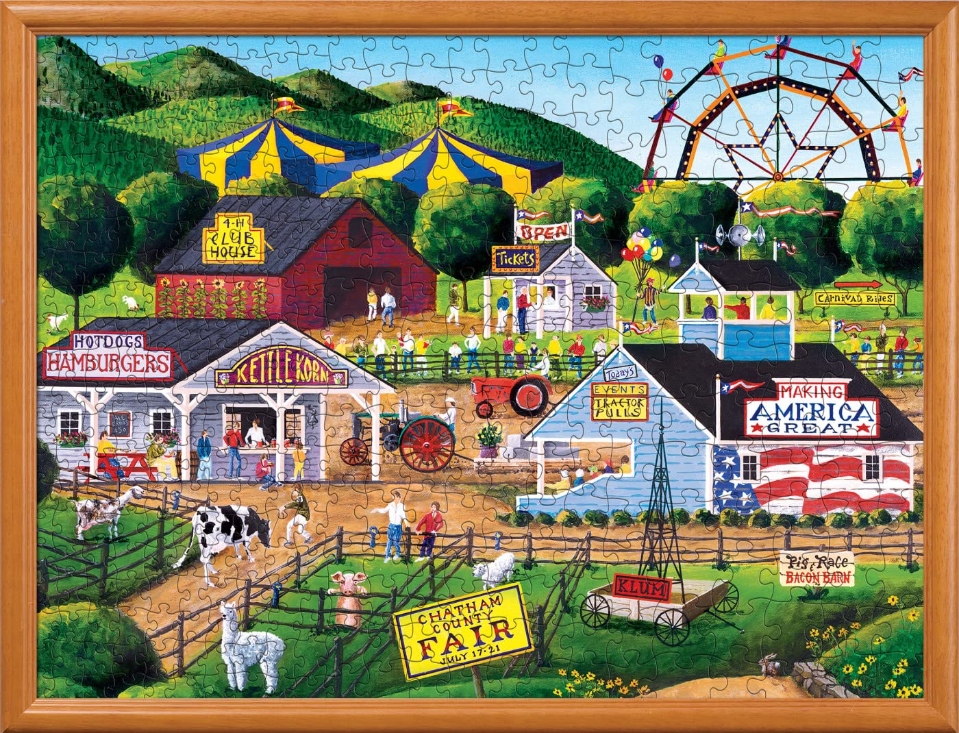 Masterpieces 400 Piece Jigsaw Puzzle For Adults, Family, Or Youth - Summer Carnival - 18''X24''
