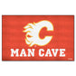 FANMATS 14403 Calgary Flames Man Cave UltiMat Rug - 5ft. x 8ft. | Sports Fan Area Rug, Home Decor Rug and Tailgating Mat
