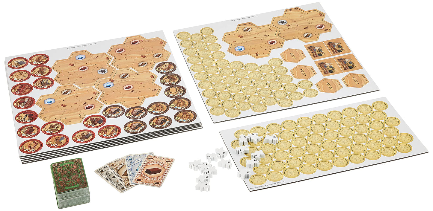 Super Meeple Us Telegraph Board Game | Interactive Tile-Placement Game | Historical Settlement Game | Strategy Game For Adults And Kids | Ages 10+ | 2-4 Players | Avg. Playtime 45-60 Minutes