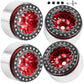 RCarmubWow RC 1.9'' Beadlock Wheels 1.9 Beadlock Rims for 1/10 SCX10 90046 AX103007 TRX4 TRX6 Gen7 8 D90 VS4-10 MST CFX RC Crawl
