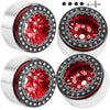 RCarmubWow RC 1.9'' Beadlock Wheels 1.9 Beadlock Rims for 1/10 SCX10 90046 AX103007 TRX4 TRX6 Gen7 8 D90 VS4-10 MST CFX RC Crawl