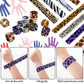 Zhanmai 36 Pieces Jungle Animal Print Slap Bracelets Safari Print Slap Snap Bracelets Slap Bands with Cheetah Zebra Tiger and Co