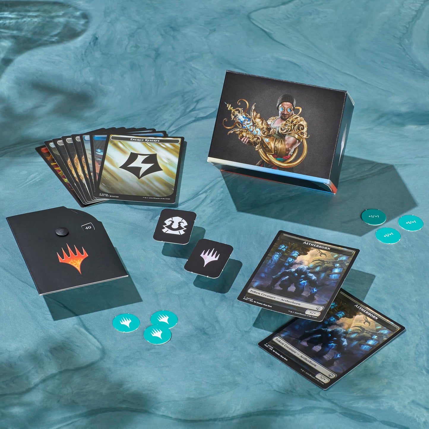 Magic: The Gathering Modern Horizons 3 Commander Deck - Creative Energy (100-Card Deck, 2-Card Collector Booster Sample Pack + Accessories)