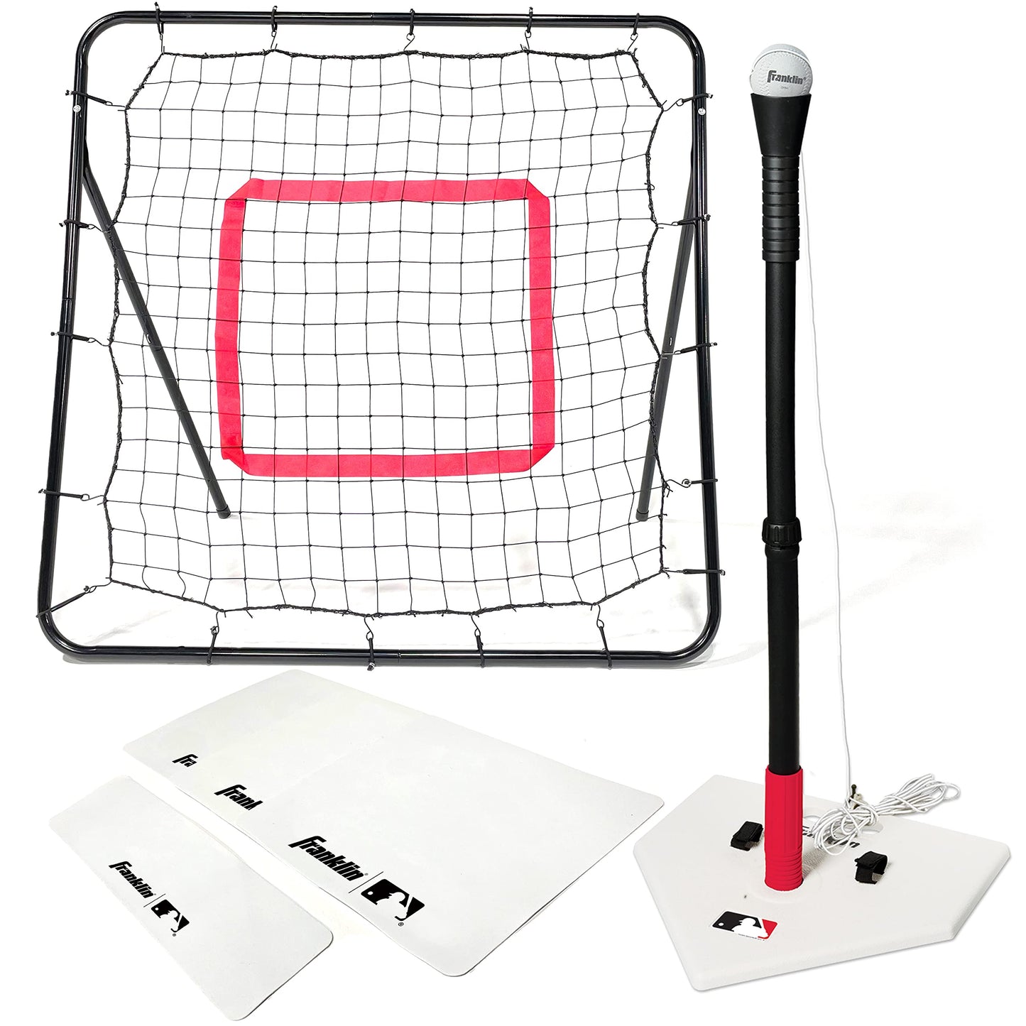 Franklin Sports MLB Teeball Starter Set - Youth Baseball and Tball Tee  Baseball and Bases with Rebounder Net