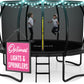 Joyberri Trampoline For Kids And Adults 8Ft 10Ft 12Ft 14Ft With Enclosure Net & Ladder, Recreational Outdoor Trampolines Anti-Ru