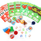 Tiny Mills 36 PACK Pixel Miner Cards with Pixel Miner Stampers for Valentines Day Classroom Exchange Party Favor Prizes