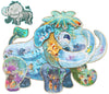 Has Happiness And Surprise Floor Puzzles For Kids Ages 3-8, 48 Pcs Double Sided Mammoth Elephant Shape Puzzle, Children Jigsaw Puzzles For Boys Girls Gifts