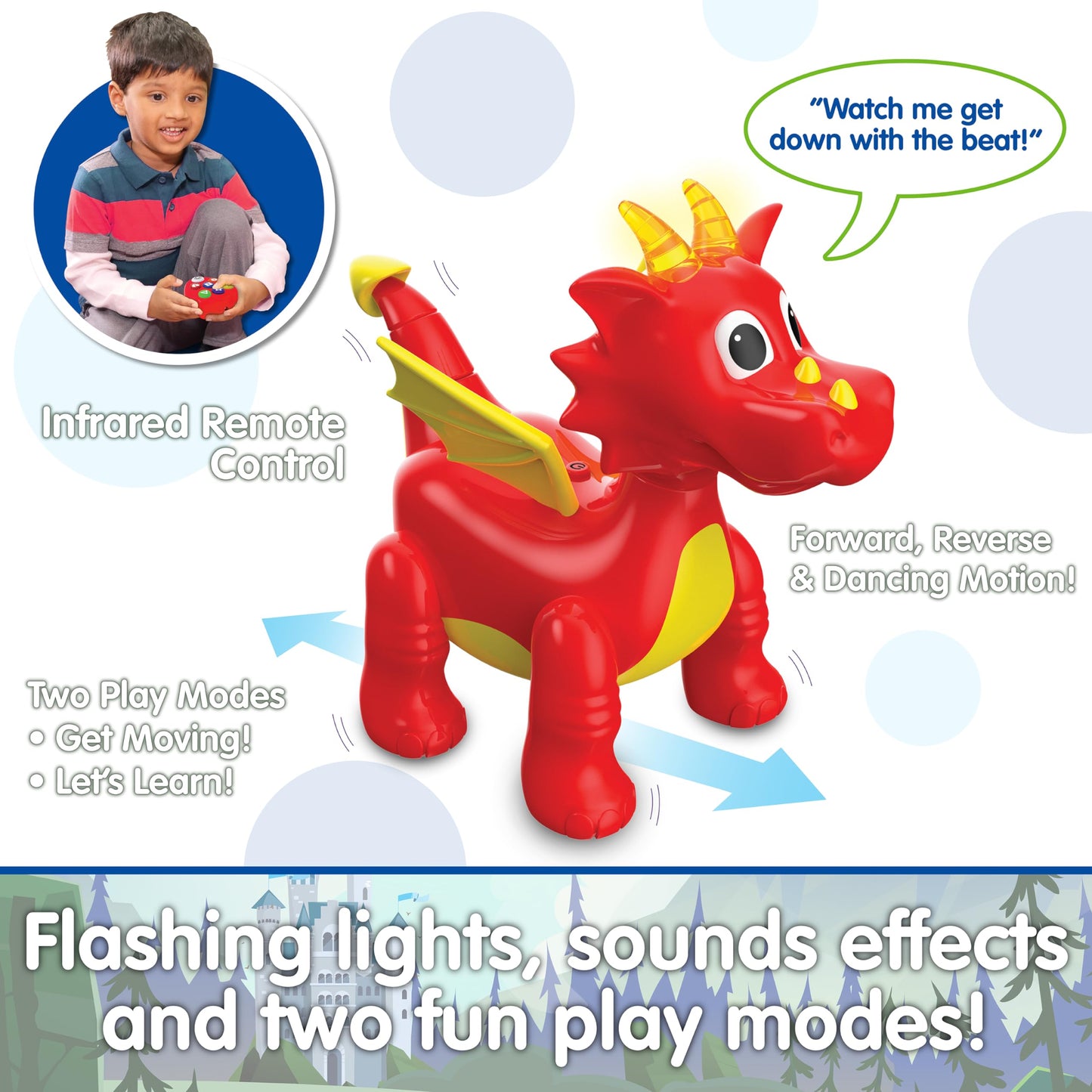 The Learning Journey Play & Learn - Infrared Remote Control Dancing Dragon - Remote Control Dragon - Toddler Toys For Children Ages 2+ Years - Award Winning Toys