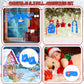 11 Pcs Christmas Elf Accessories Include Blue Elf Doll Sleeping Bag Apron Chef Hat Ear Muffs Scarf Hoodie Eye Mask Socks Mask Wi