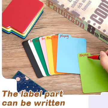 Card Dividers Multicolor Pp Trading Card Page Dividers Playing Card Separator For Office Card And Sports Cards Gathering Storage Supplies, 2.6 X 3.8 Inch, 10 Colors (50 Pcs)