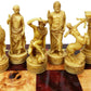 Greek Gods Mythology Set Of Chess Men Pieces Hand Painted - No Board