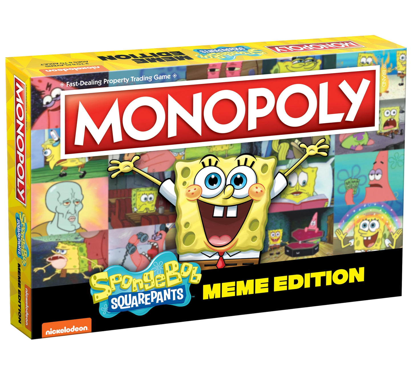 USAOPOLY Monopoly Spongebob Squarepants Meme Edition Board Game | Yellow | One Size | Model MN096-712-002100-06