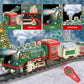 Juqu Train Set, Christmas Train With Remote Control Train Toys W/Smoke, Whistle & Lights, Christmas Train Sets For Around The Tr