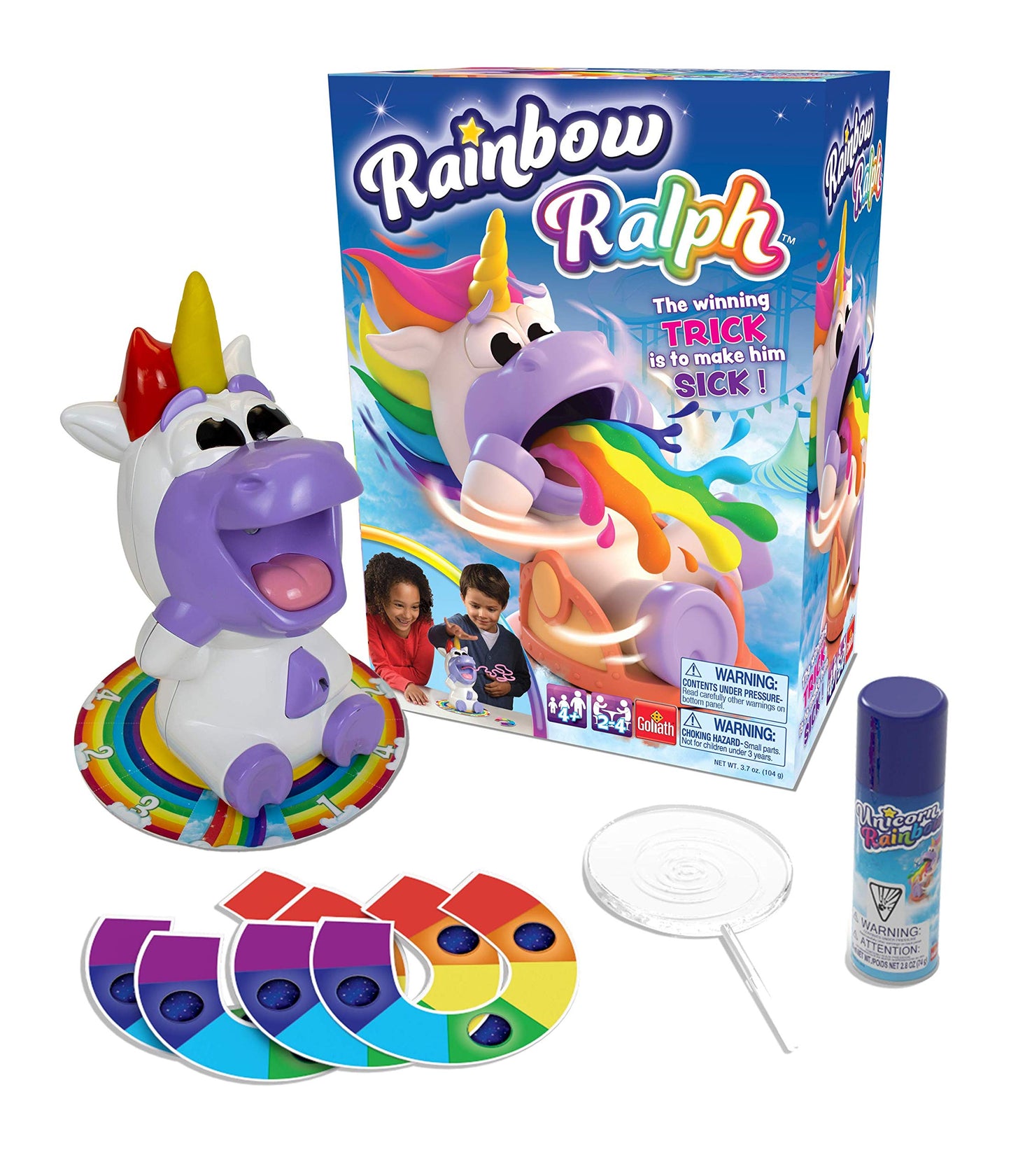 Rainbow Ralph - The Spin Him Around Until he Gets Dizzy and Ralphs Game! by Goliath, Multi Color