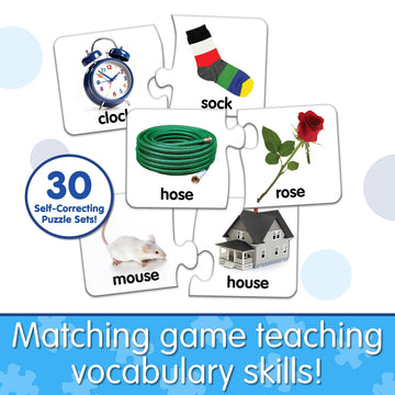 Learning Journey International Match It! - Rhyme - 30 Self-Correcting Rhyming Words with Matching Images for Emerging Readers, M
