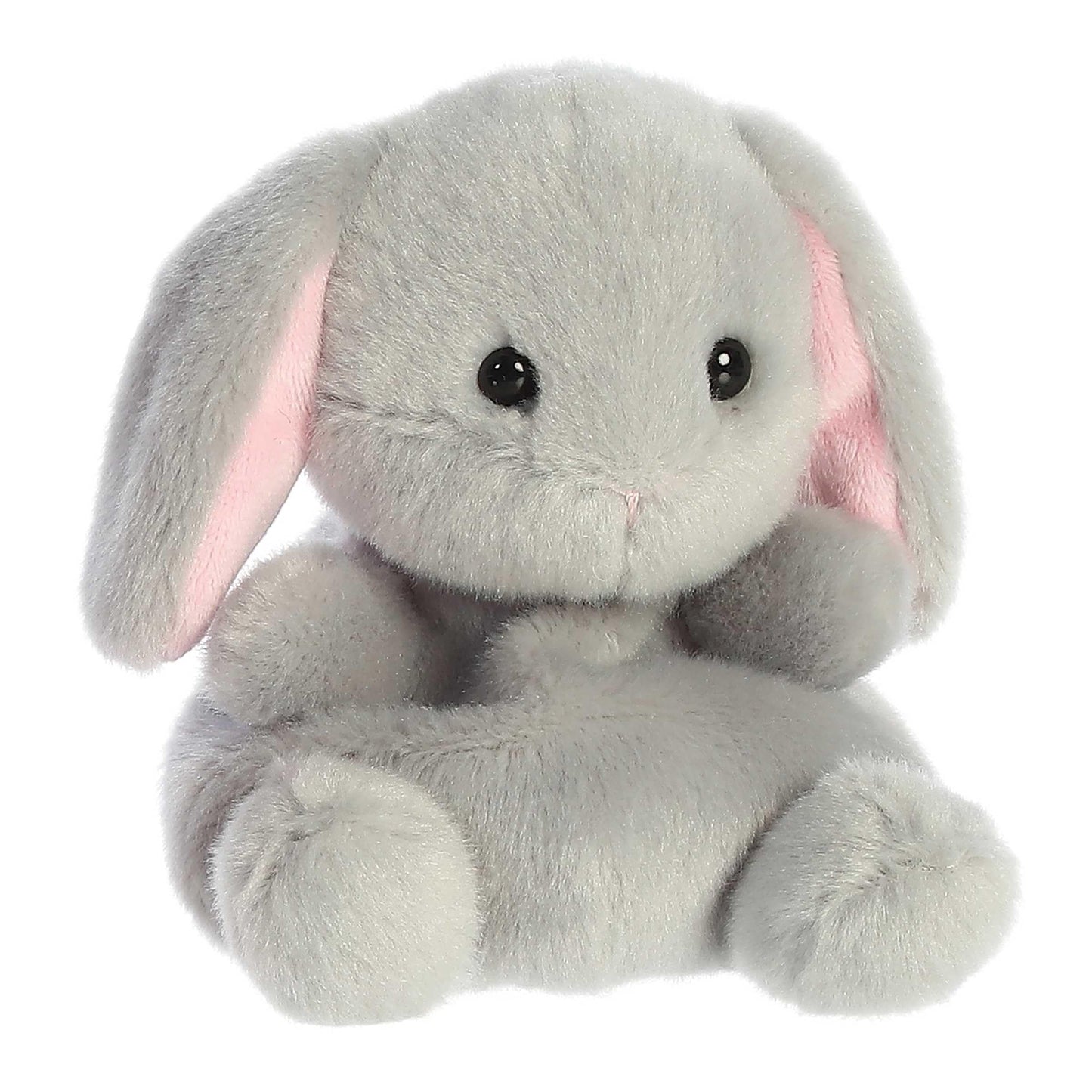 Aurora® Pebbles Bunny™ Stuffed Animal - Grey - Small 5" Pocket-Sized Collectible - Polyester Material - Model 82149