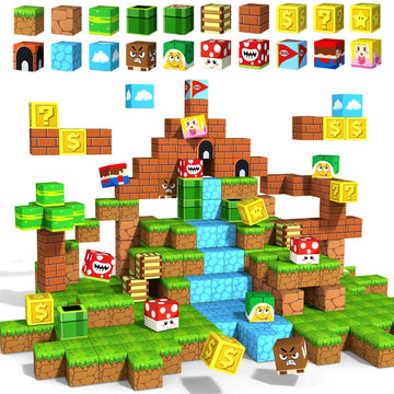 Kaeiloru Magnetic Blocks Building Cubes Toys - Toddler Toys For 3+ Year Old Boys Girls 1.21 Inches, Build Magnet Blocks Cubes Se