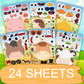 24 Sheets Make Your Own Farm Animals Stickers Make A Face Stickers For Kids Toddlers With Fantasy Farm Animals Diy Craft Sticker