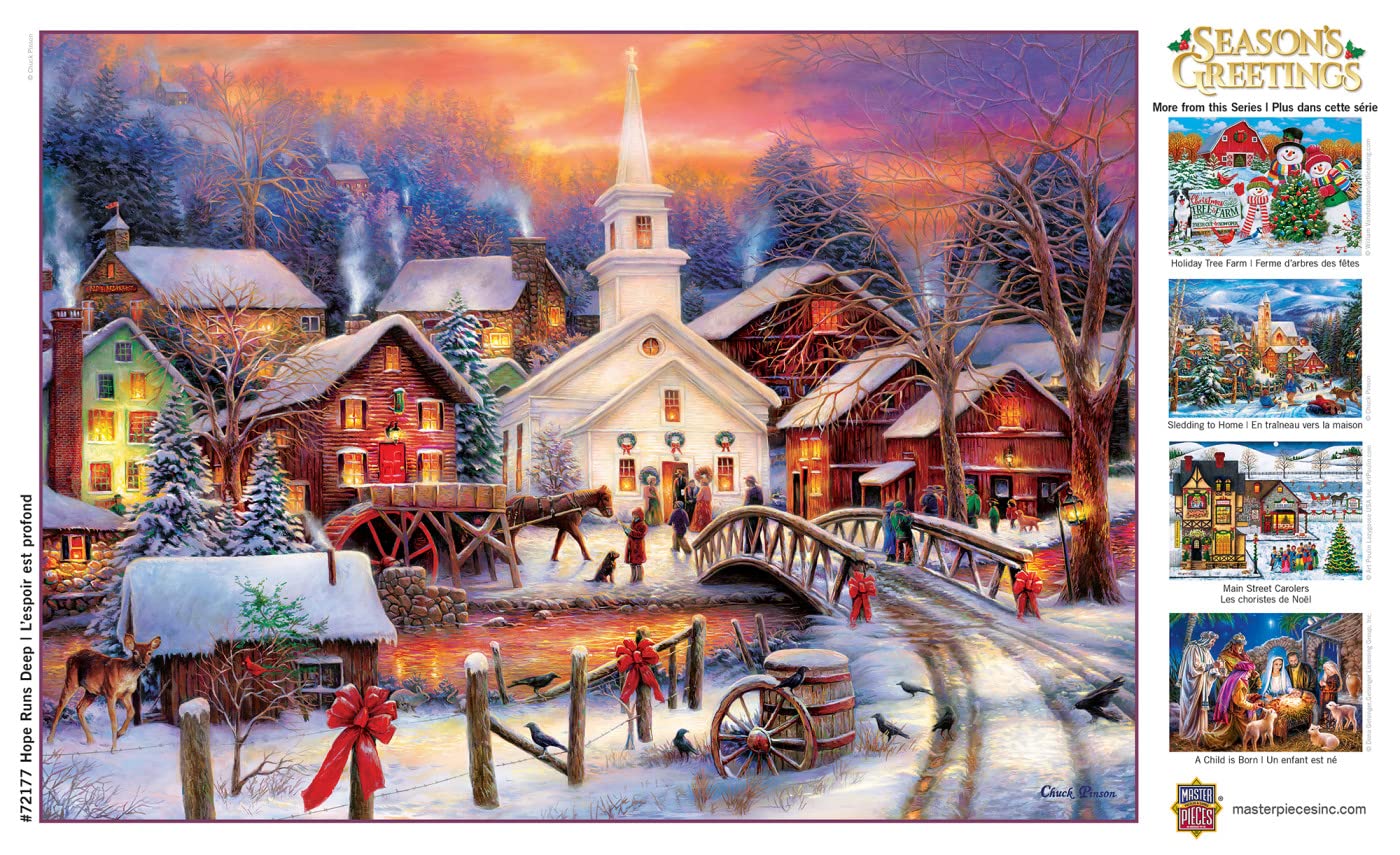 MasterPieces 1000 Piece Christmas Jigsaw Puzzle - Hope Runs Deep - 19.25x26.75