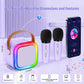 Mini Karaoke Machine for Kids,Girl Toys,Karaoke Microphone Wireless for Kids,Gifts for 4,5,6,7,8,9,10 Year Old Girl Toys 2PCS (P