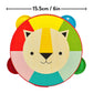 Petit Collage Kaleidoscope Lion Wooden Tambourine For Kids – Toy Musical Instrument For Ages 18+ Months – Activity Toy Made With Safe Materials – Makes A Great Gift Idea