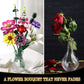 Linkowin Flower Bouquet Building Set, 699Pcs Creative Diy Plant Bouquet Decoration,10 Unique Flower Bouquet For Girls Women Adul