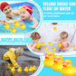 Chivao 12 Pcs Rubber Ducks With 12 Sunglasses/ Hats/ Headwear/ Scarf Small Cruise Ducks In Bulk Mini Rubber Duckies Bathtub Toys For Valentine'S Day Gift Hide(Yellow, Duck With Heart Glasses)