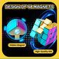 GONINO Speed Cube  Magic Cube Toy 2025  3x3 Magnetic Mirror Reflective Cube Set  Metallic Stickerless Speedcube 3x3x3 with Display Stand & Showcase  Puzzle Birthday Gifts for Kids mature-themeds Girls Boys