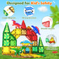 Dinosaur Toys Magnetic Tiles Jurassic Scenes Dinosaur World, Magnetic Blocks Stem Sensory Toddler Kids Games, Creative Toys Gifts For 3+ Years Old Boys Girls Dinosaur Toys For Kids 3-5 5-7