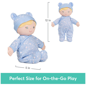 Gund Baby Sustainable Baby Doll, Plush Doll Made From Recycled Materials, For Babies And Newborns, Blue, 12