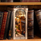 Robotime Diy Book Nook Kits Dollhouse Room Bookstore Miniature House With Led Light 3D Wooden Puzzles For Adults Booknook Booksh