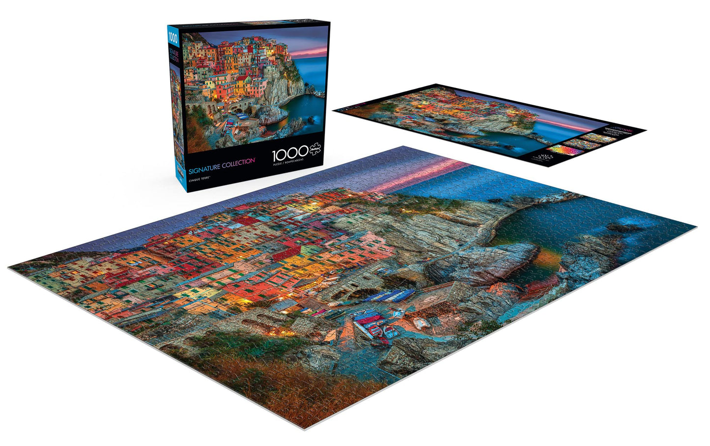 Buffalo Games 1000 Piece Jigsaw Puzzle - Cinque Terre, Multi Color, 26.75"x19.75", Challenging for Adults - Model 1418
