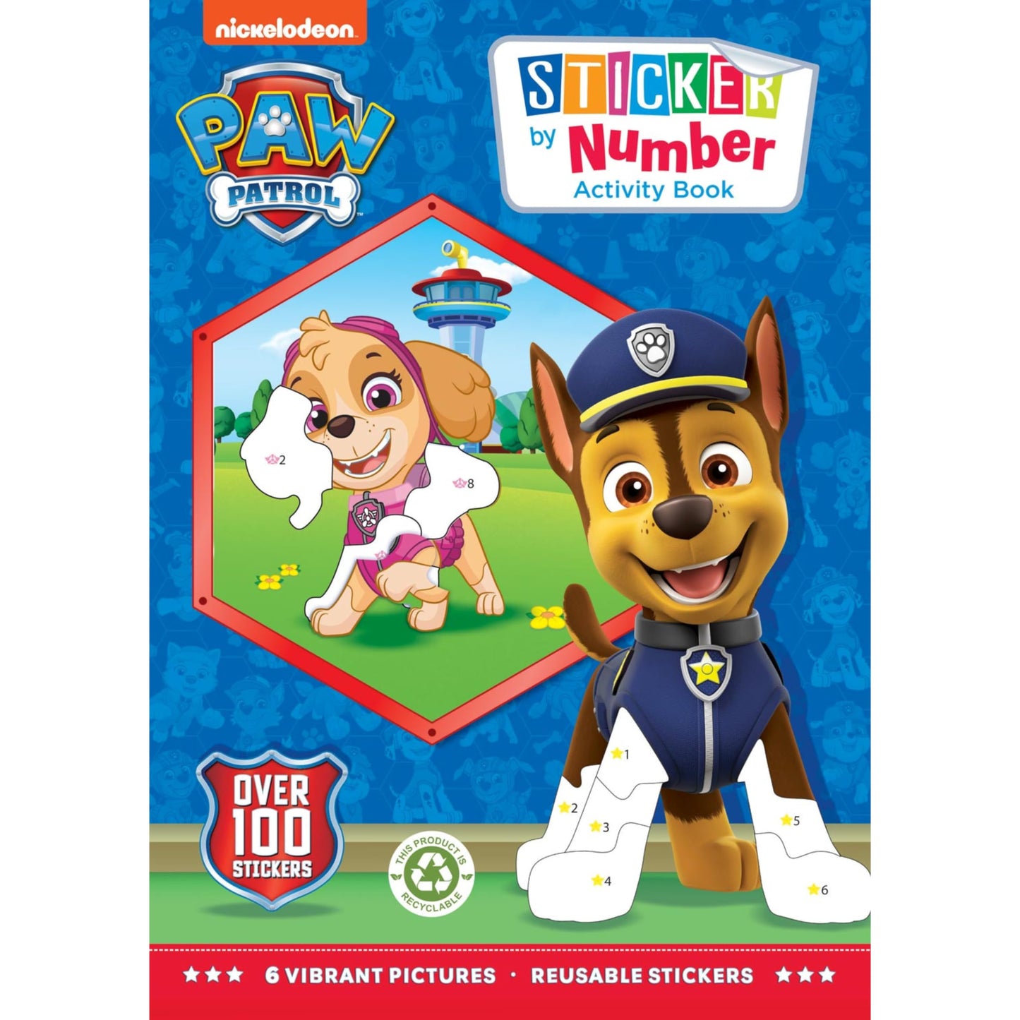 ALLIGATOR - Paw Patrol Sticker by Number Book, Sticker Book, Sticker by Numbers for Kids, Sticker by NumbersPaw Patrol Stickers,