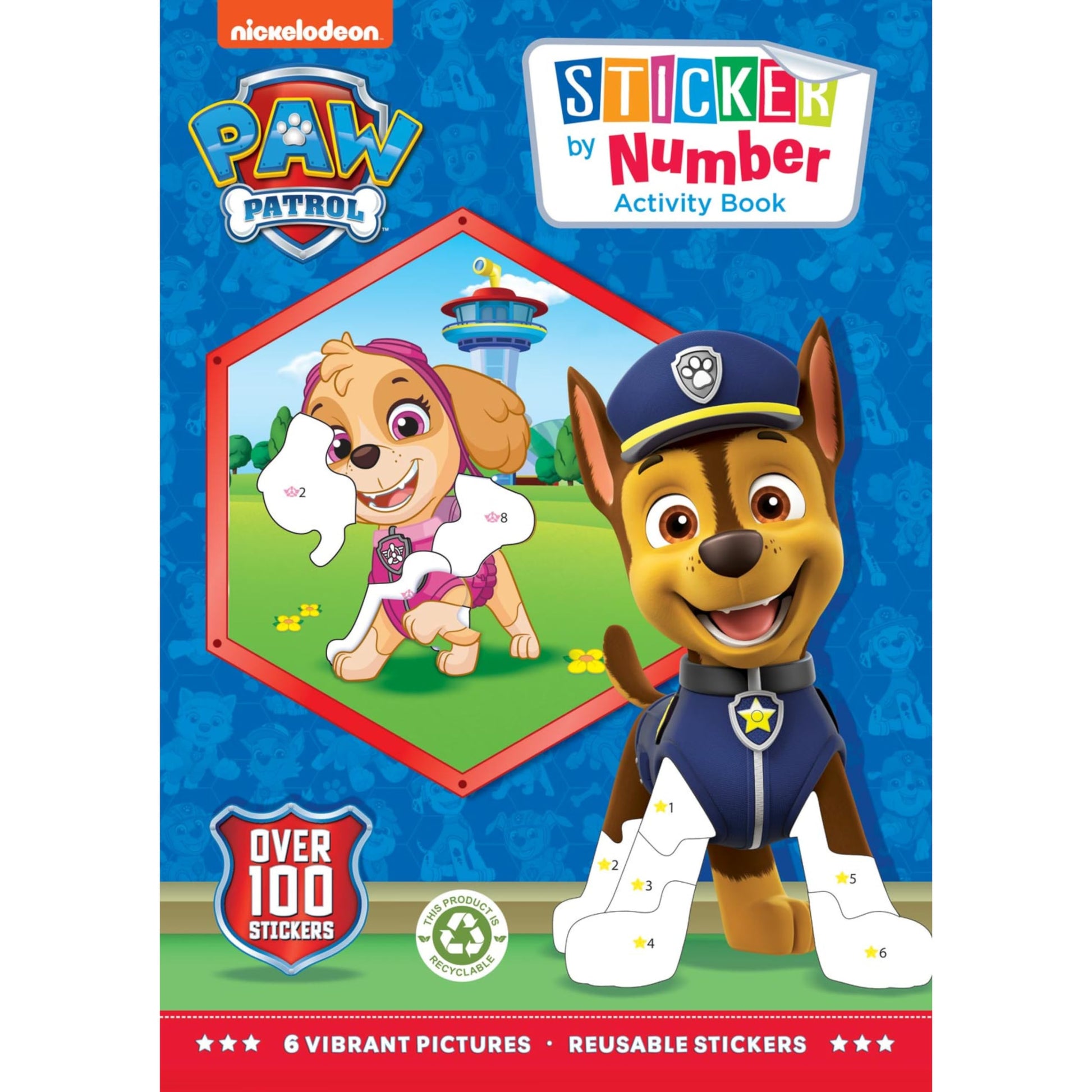ALLIGATOR - Paw Patrol Sticker by Number Book, Sticker Book, Sticker by Numbers for Kids, Sticker by NumbersPaw Patrol Stickers,