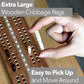 STERLING Extra Large Wooden Cribbage Board - 16" Double Track with Inlaid Design, Ideal for Seniors and Children