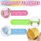 Oun Nana Metallic Pastel Crepe Paper Streamers 6 Rolls, 2.2 x 123 Ft Birthday Streamers Party Decorations for Baby Shower Bachel
