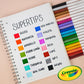 Crayola Washable Super Tip Markers, 20 Count, Assorted Colors, Model 58-8106, Plastic with Silly Scents